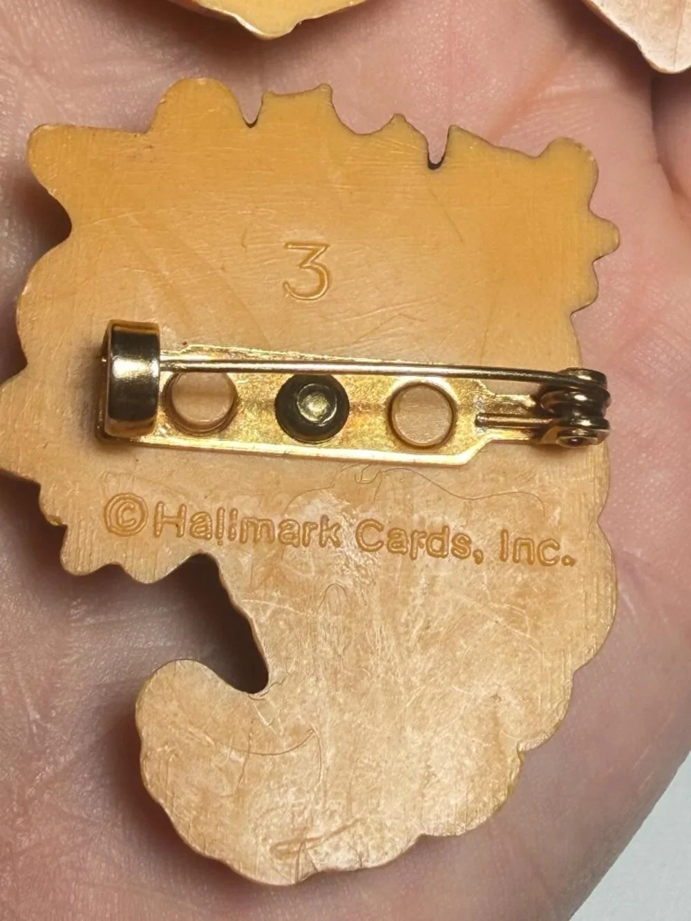 Hallmark Thanksgiving Brooches Set of 3 Vintage 1985